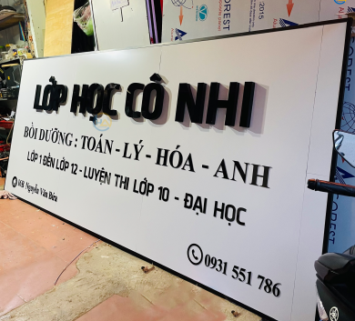 Bảng hiệu alu đơn giản - đẹp