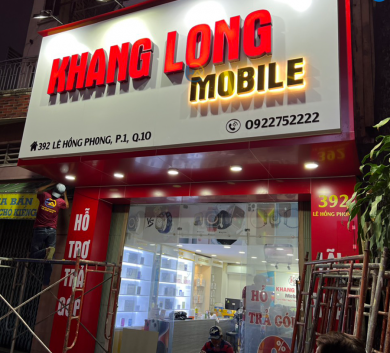 Bảng hiệu mica sáng đèn mặt